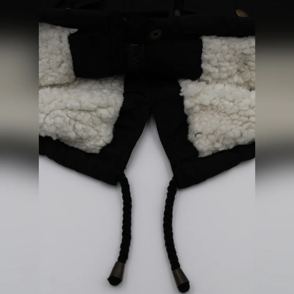 Copper Key Toddler Black Sherpa-Lined Jacket/Anorak, Gently Worn 2T-3T - Picture 3 of 8